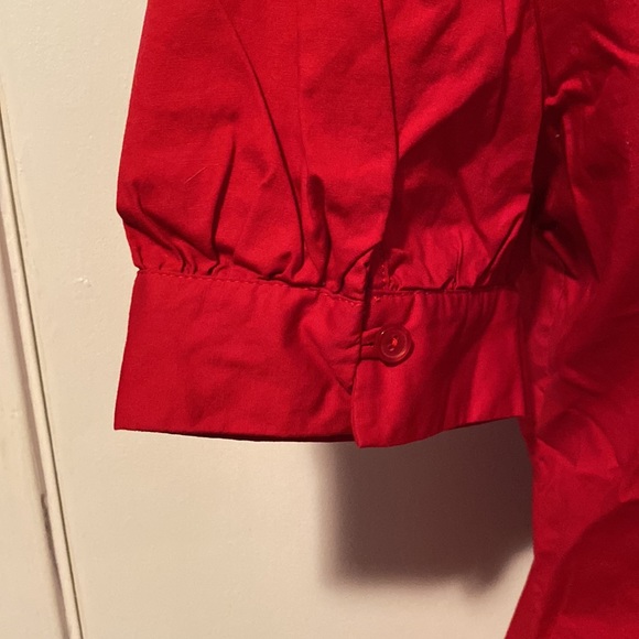 Red Button Down dress shirt - Picture 4 of 5